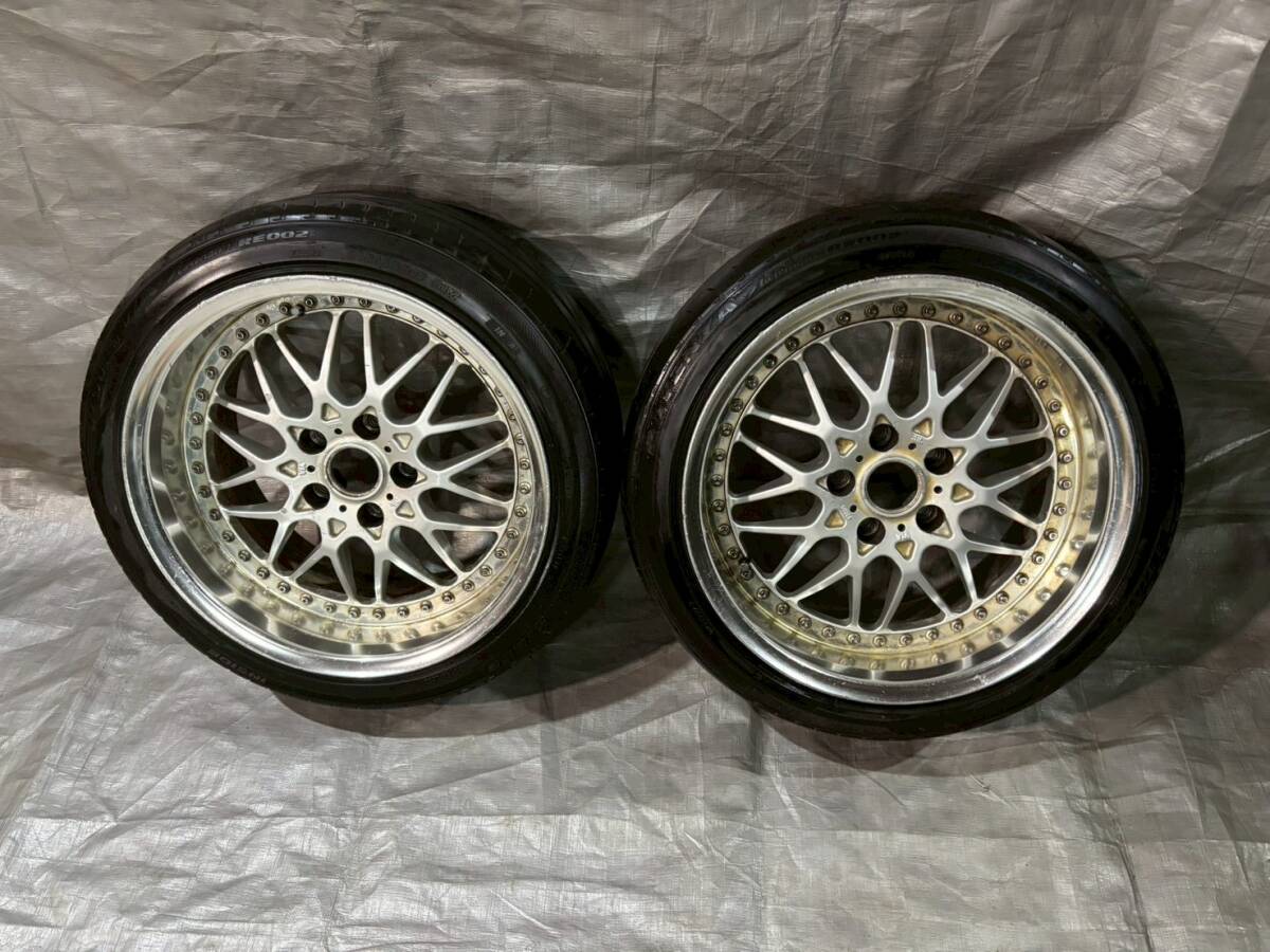 中古】ベンツ・アウディ PCD112 5穴 ハブ66.6 深リム メッシュBBS