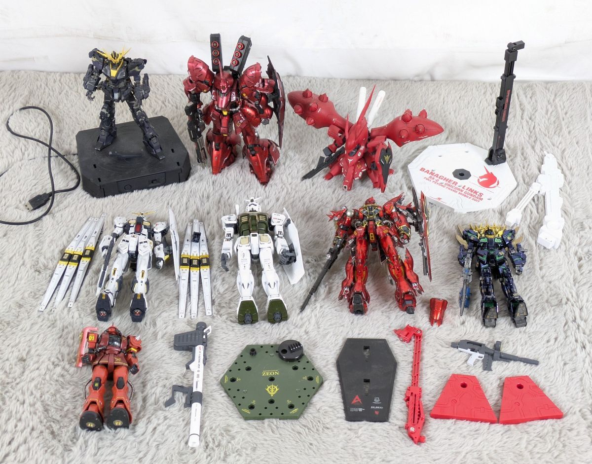 ジャンク扱い】MG MSN-04 サザビーVer.ka 、 MG シナンジュver.ka MSN