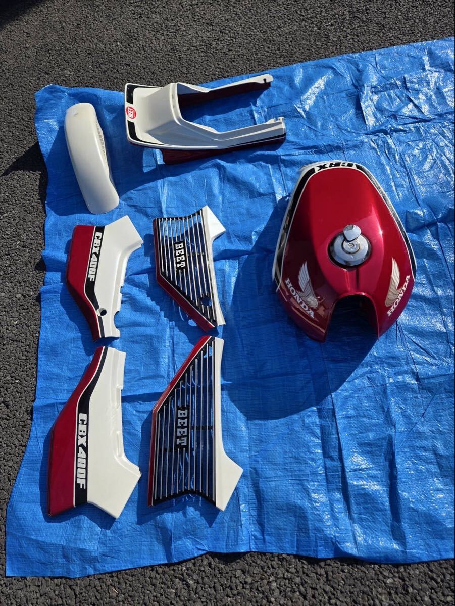 中古】GSX400F GSX400FS カスタムペイント 外装セット コック