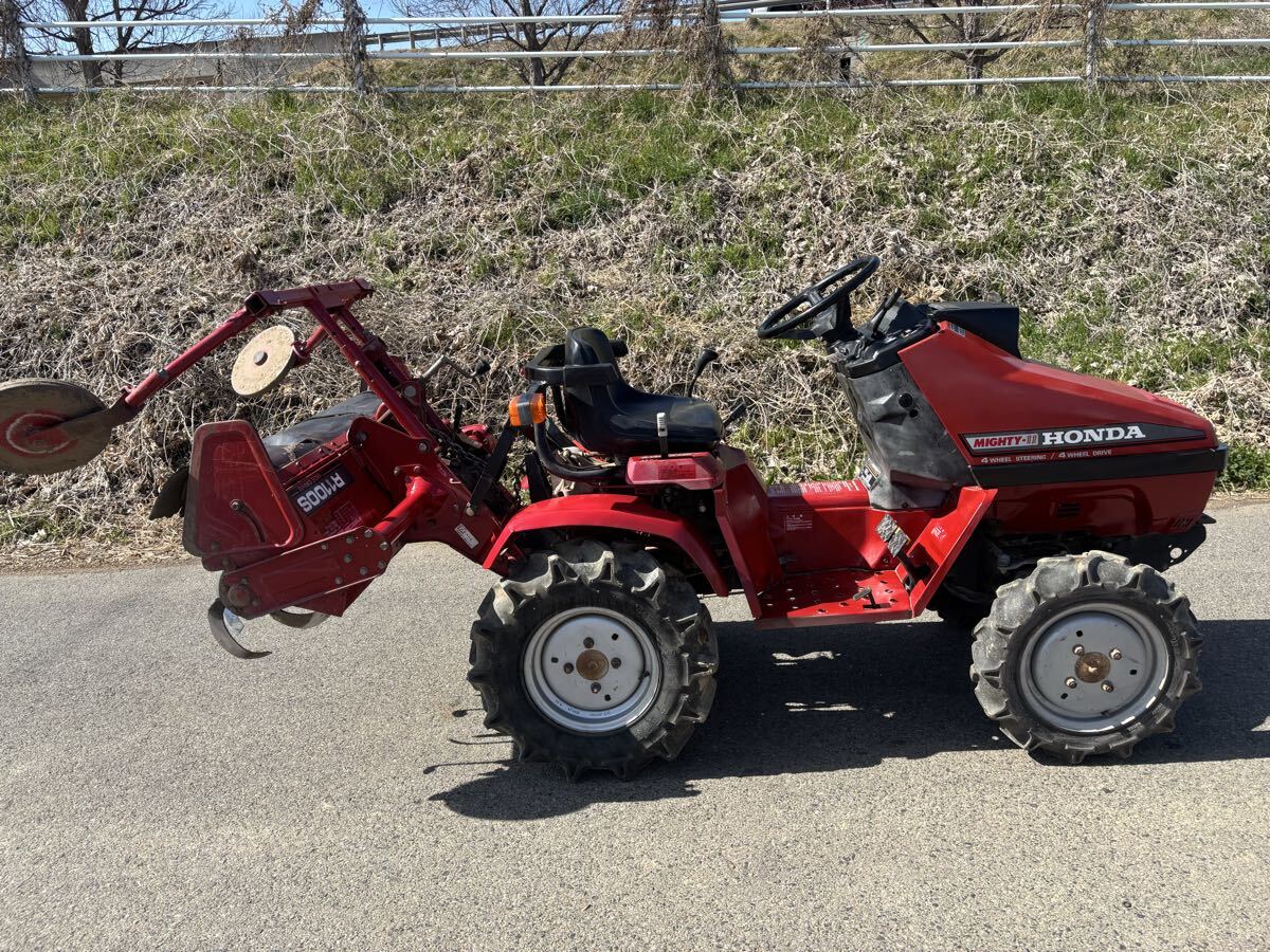 ホンダ トラクター 4WD & 4WS マイティ11 前方PTO付き 動作良好の落札