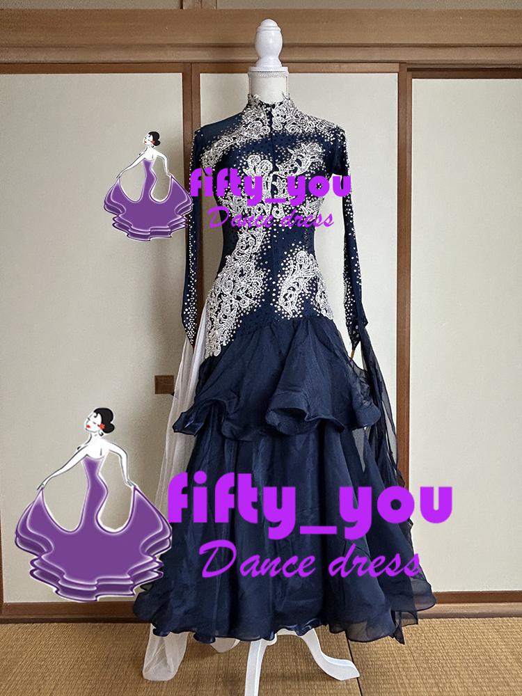 中古】1円 チャコット レディース ダンス ドレス 社交ダンス 衣装