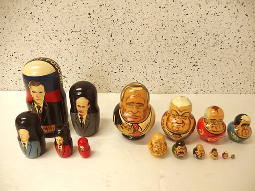 中古】マトリョーシカ 8体組 ロシア ソ連 ソビエト こけし 玩具 置物