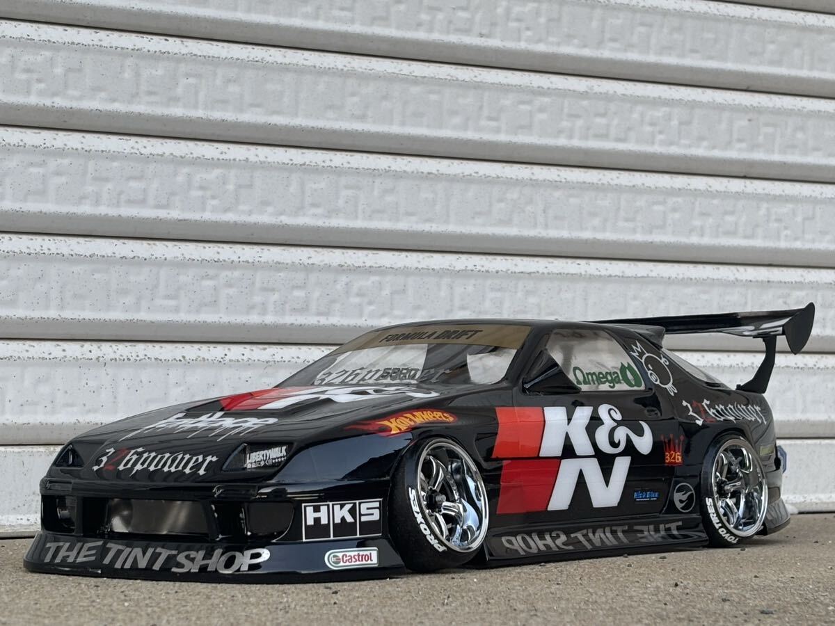 ボディのみ 1/10 180SX ロケットバニー イエローメタリック LED電飾付