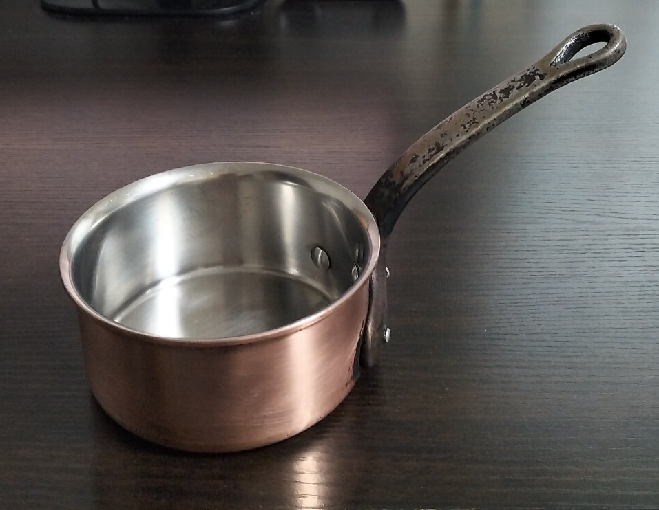 ソトゥーズ 銅鍋 24cm フランス製 内側ステンレス 片手鍋の落札情報 