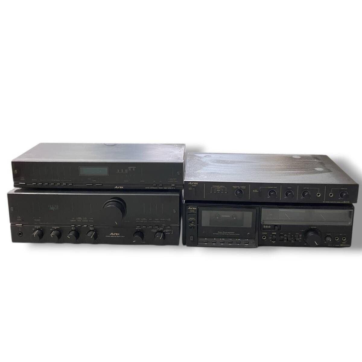 中古】06/06-13 AUREX オーレックス ステレオ チューナー アンプ ST