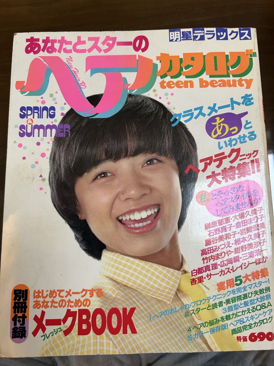 41【同梱可能中古品】昭和56年1981年付録/明星デラックスヘアカタログ