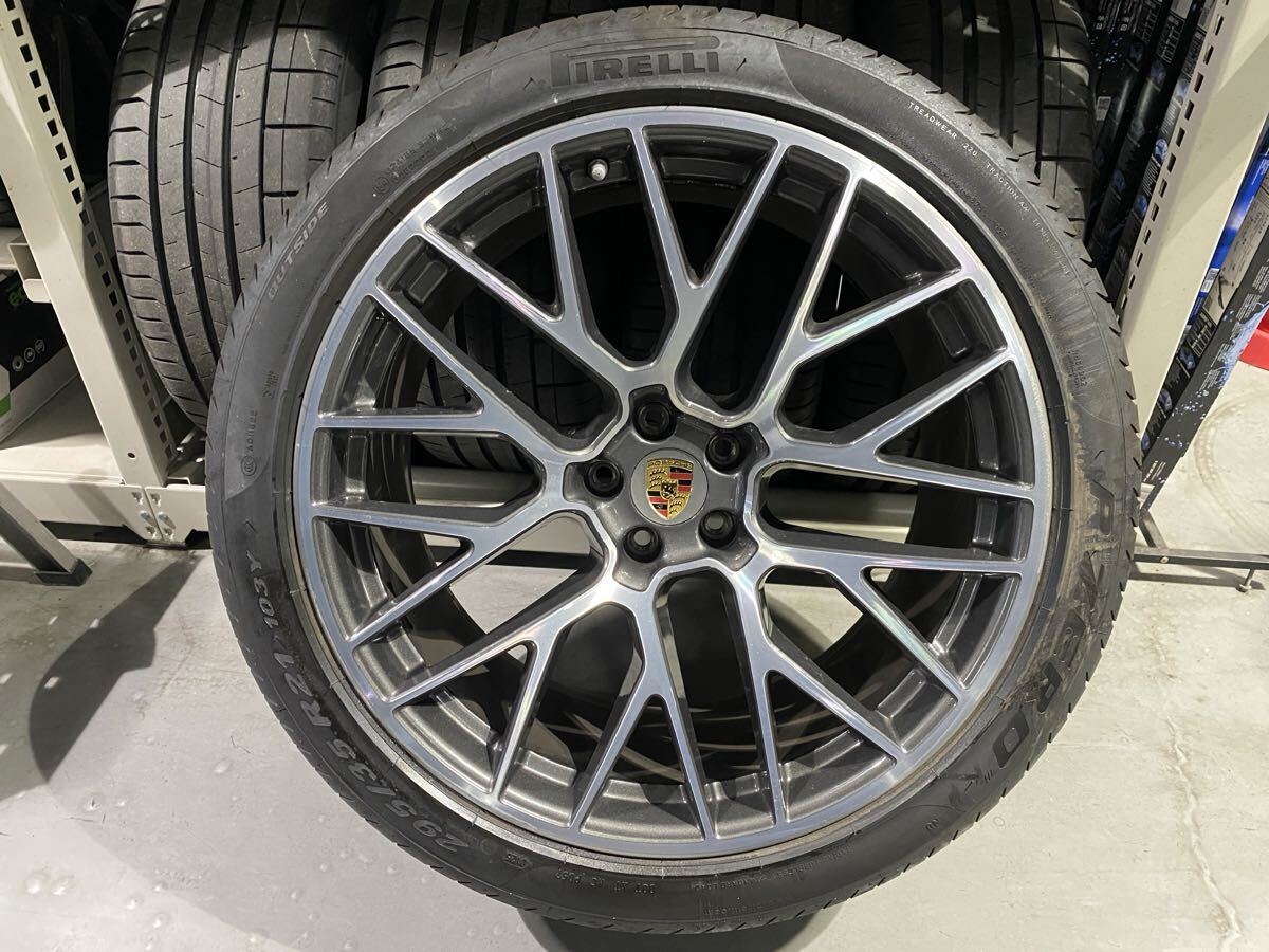 Porsche ポルシェ 958 カイエン ターボ 純正 19in 8.5J +59 PCD130 