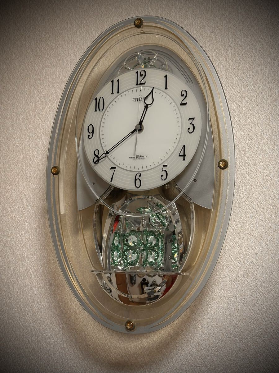 美品】電波からくり時計 CITIZEN パルミューズM463 シチズン 高音質