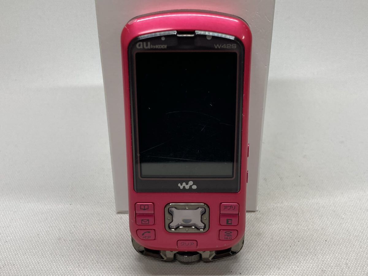 au WALKMANケータイ W42S ＃7 Sony Ericsson ガラケー 簡易動作確認
