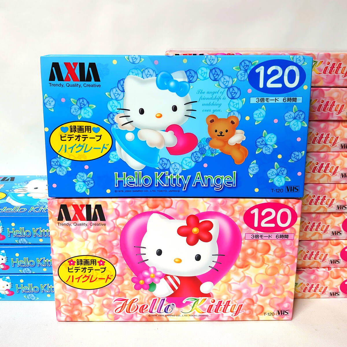 AXIA VHSビデオテープ T-120 ハローキティ 3本入りx11個セット○未 