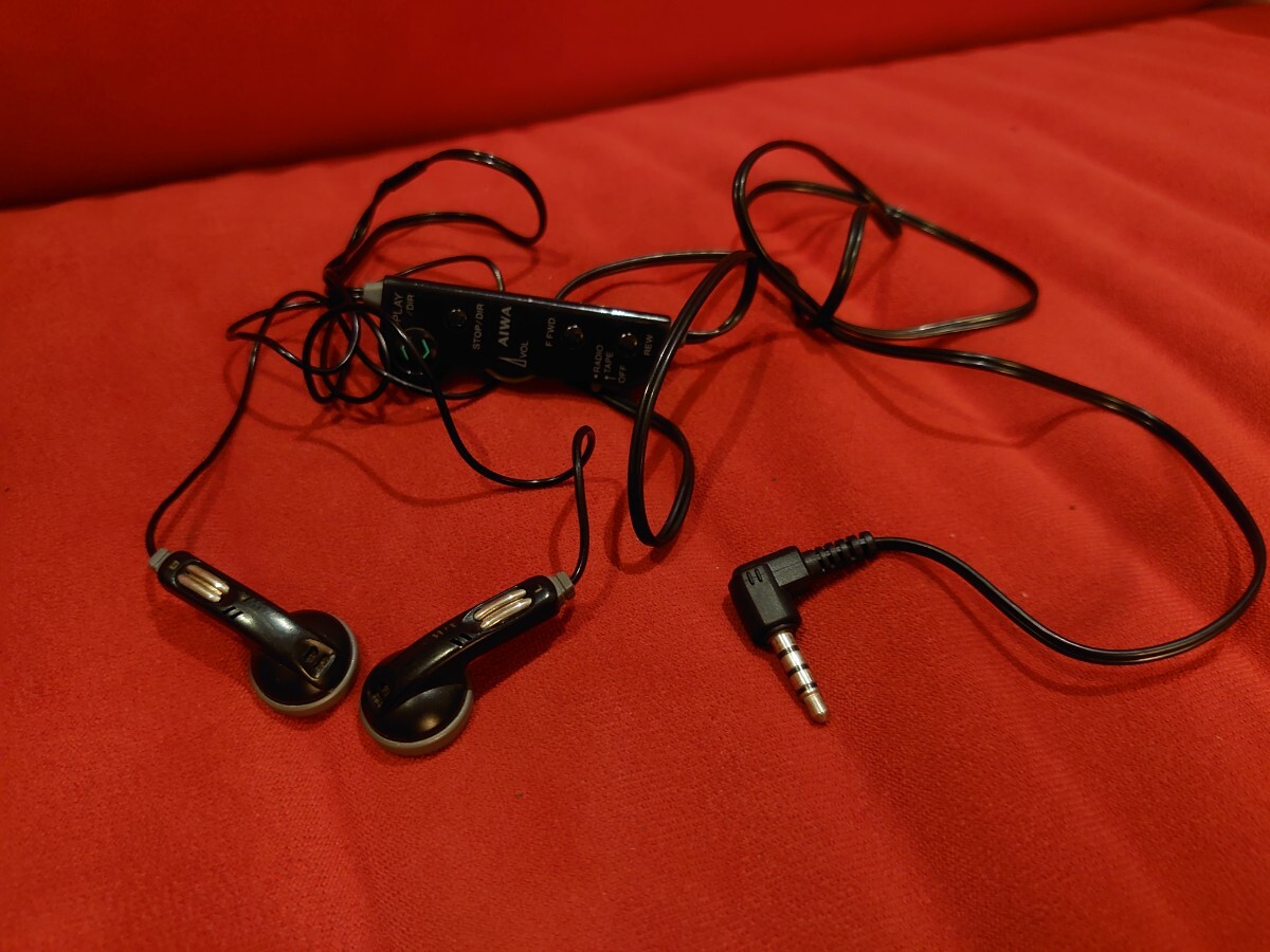 希少品】AIWA HP-V14 vintage EARPHONE HEADPHONE ☆ イヤホン