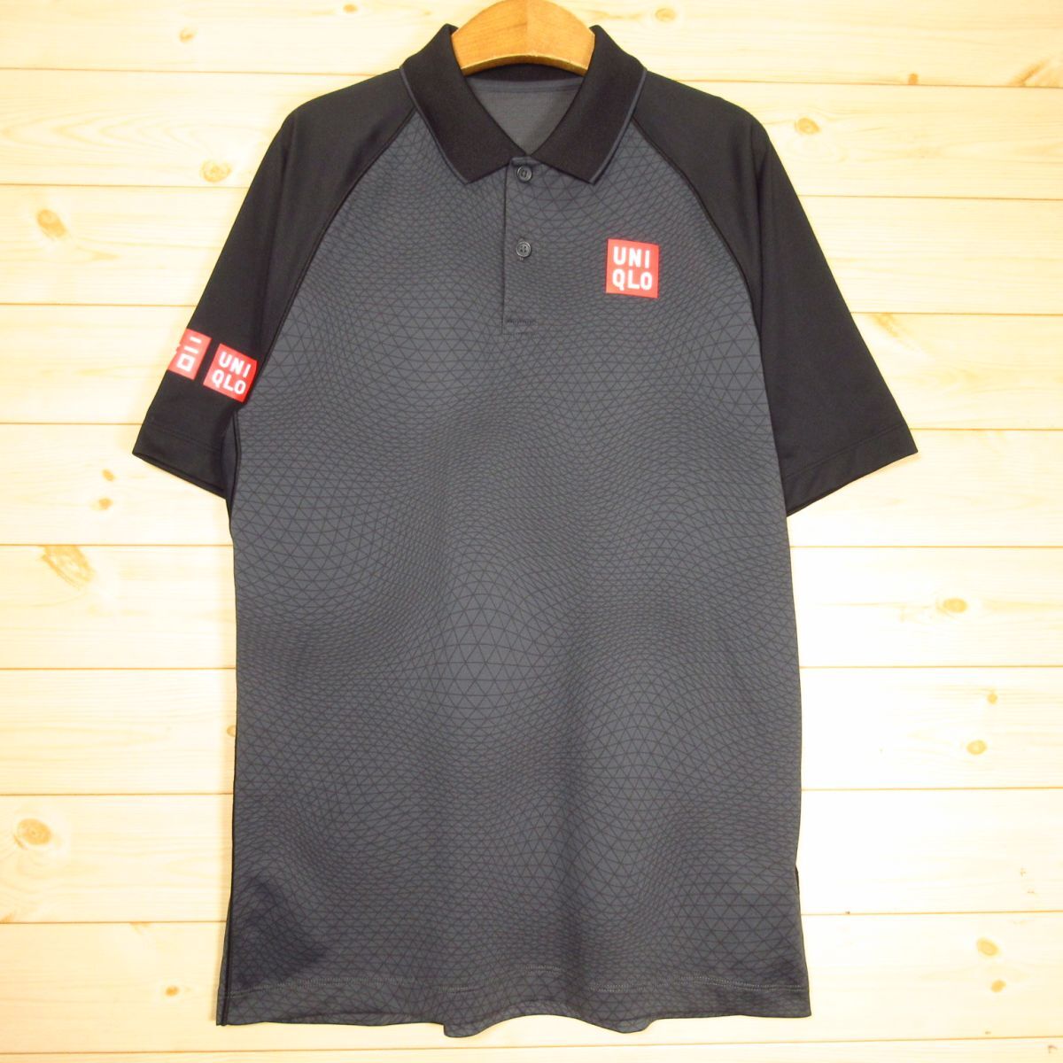 送料無料】UNIQLO ユニクロ パーカー 白 ホワイト ボックスロゴ 錦織圭