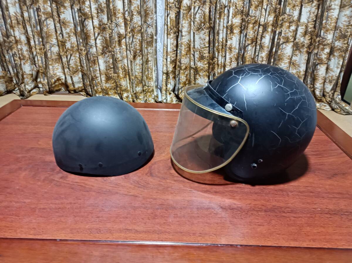 D-CLUB CROWS HELMET マットブラック 装飾用ヘルメット スモールフル
