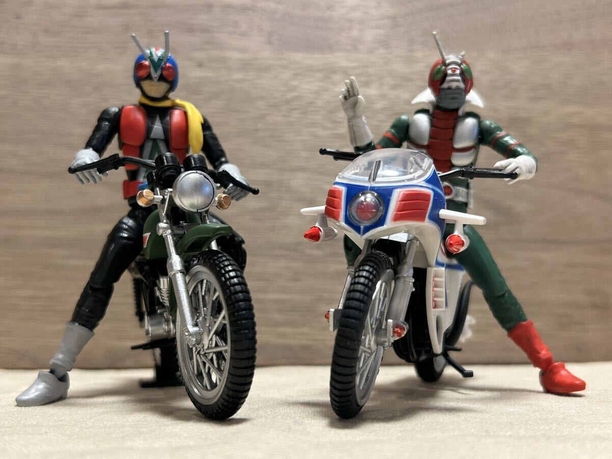 やや傷や汚れあり】旧バンダイ 仮面ライダーV3 ハリケーン号 バイク