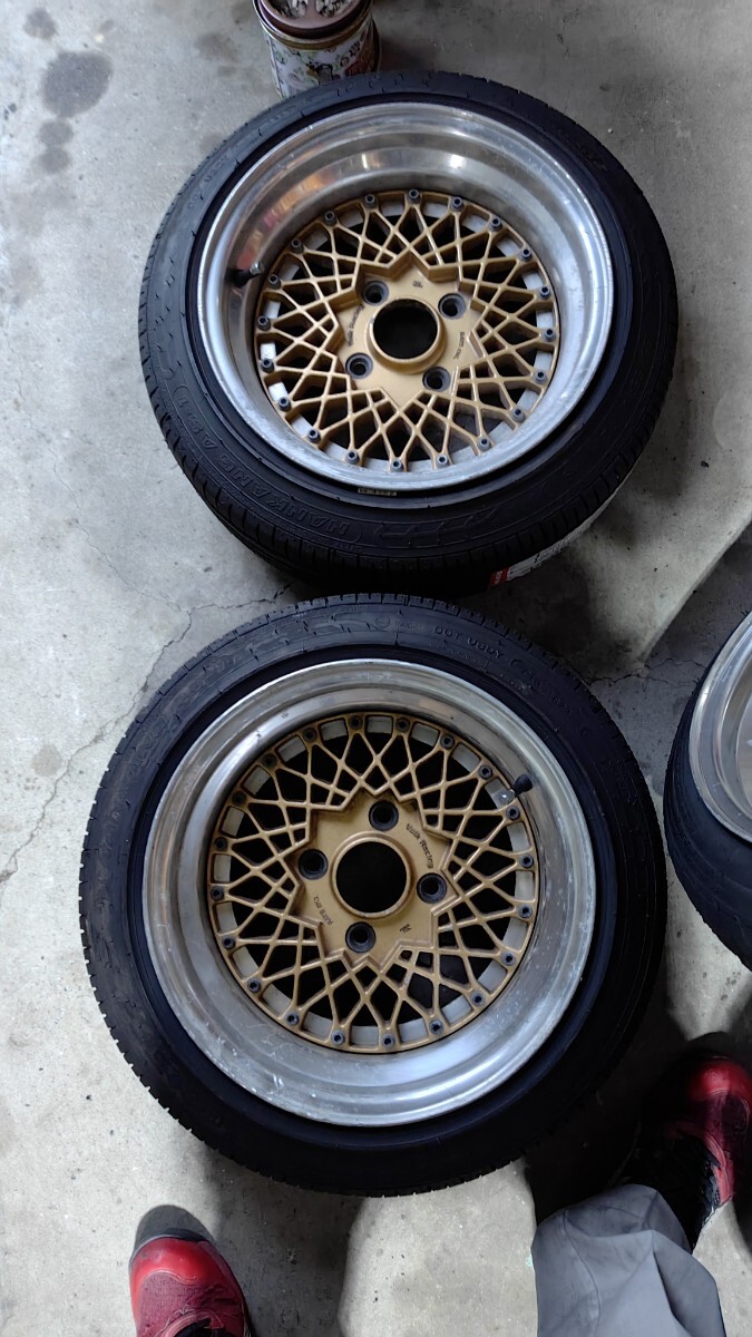 中古】RAYS ボルクレーシング ボルクメッシュ 13インチ 8 .5J 深リム