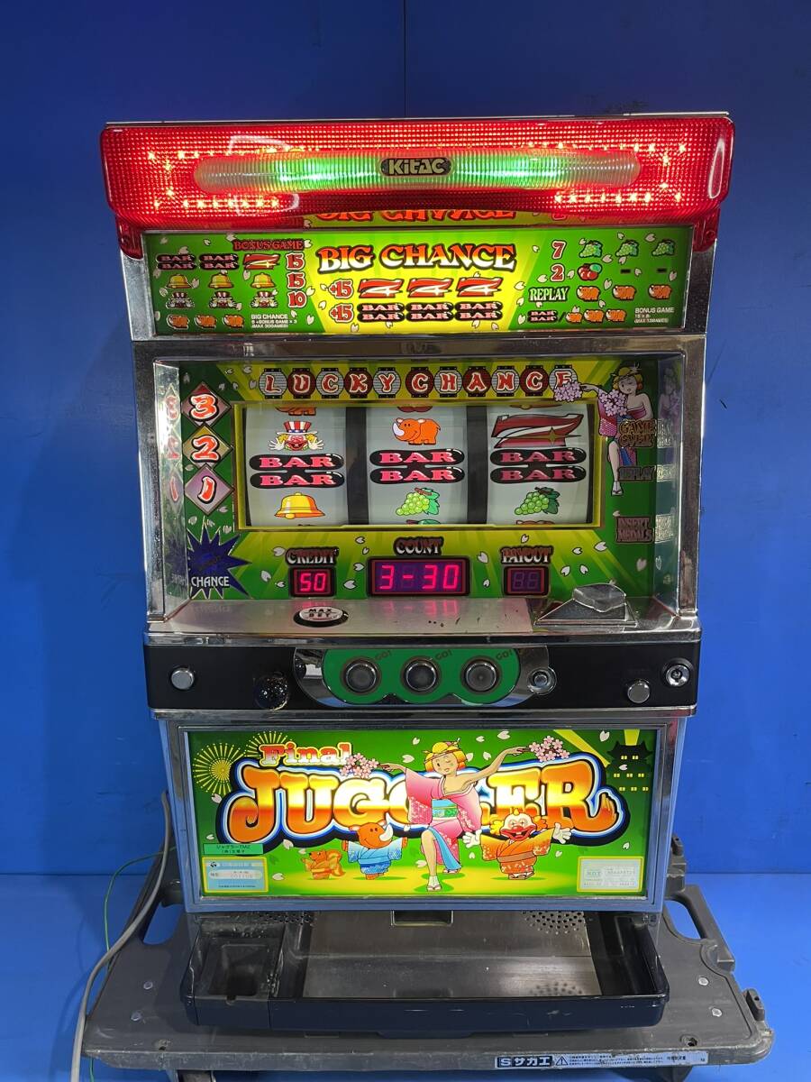 パチスロ 実機 北電子4号機 ファイナルジャグラー ◎ストライプ