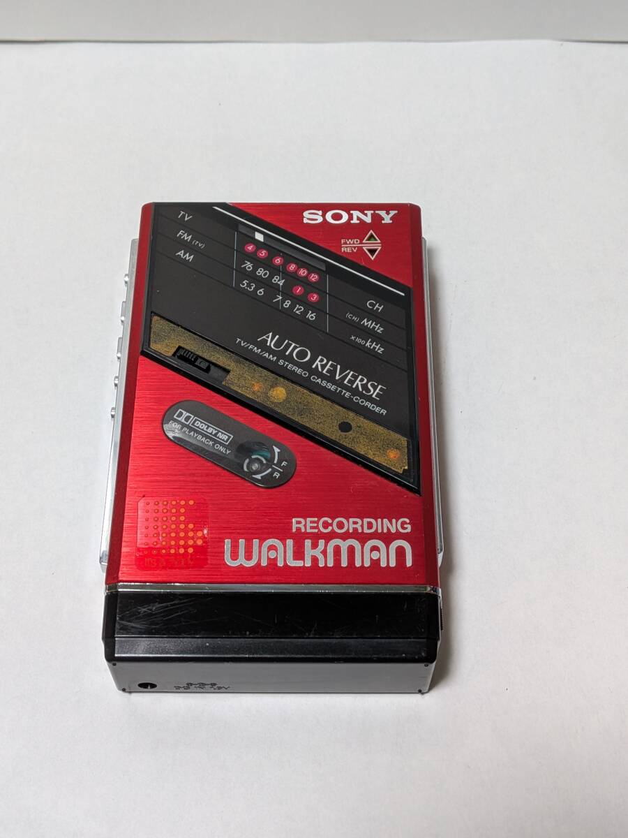 ♪SONY レコーディング ウォークマン 【 WM-F85 】レッド 本体のみ