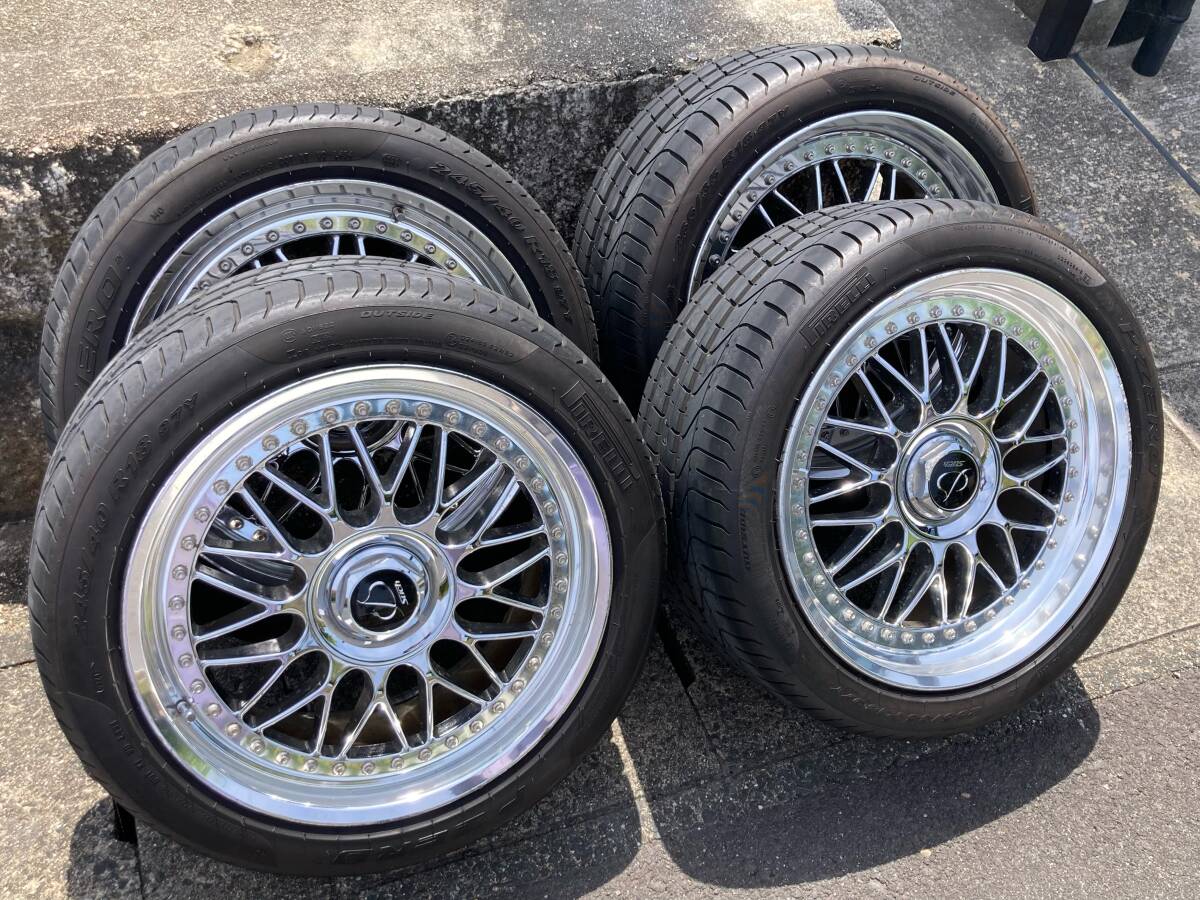 work REZAX 18インチ 9.5J 11.0J WORK☆225/35R18☆現状品☆激安