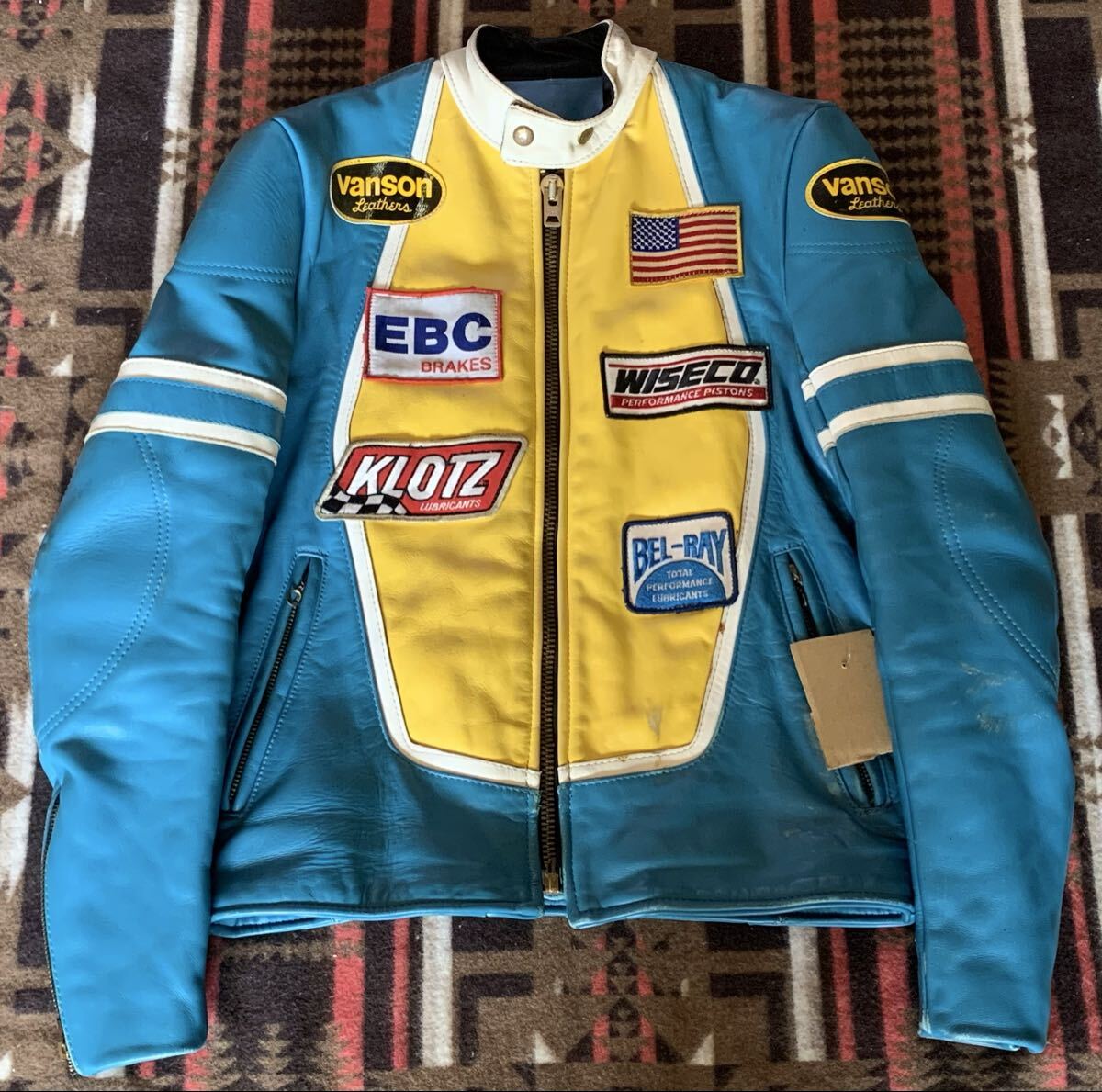 36 バンソン RJP シングル ライダース レザー ジャケット VANSON M