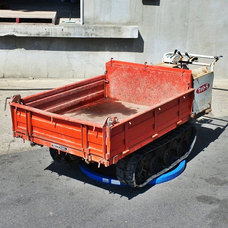 クローラカート SC-100 運搬車 中古】【宮城発】ノザワ クローラー運搬車 CP-100D （手動ダンプ式