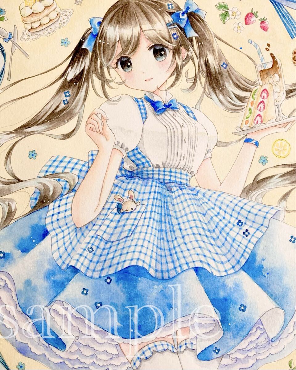 新品】同人手描きイラスト オリジナル「鈴蘭の乙女」B5サイズ ｜透明