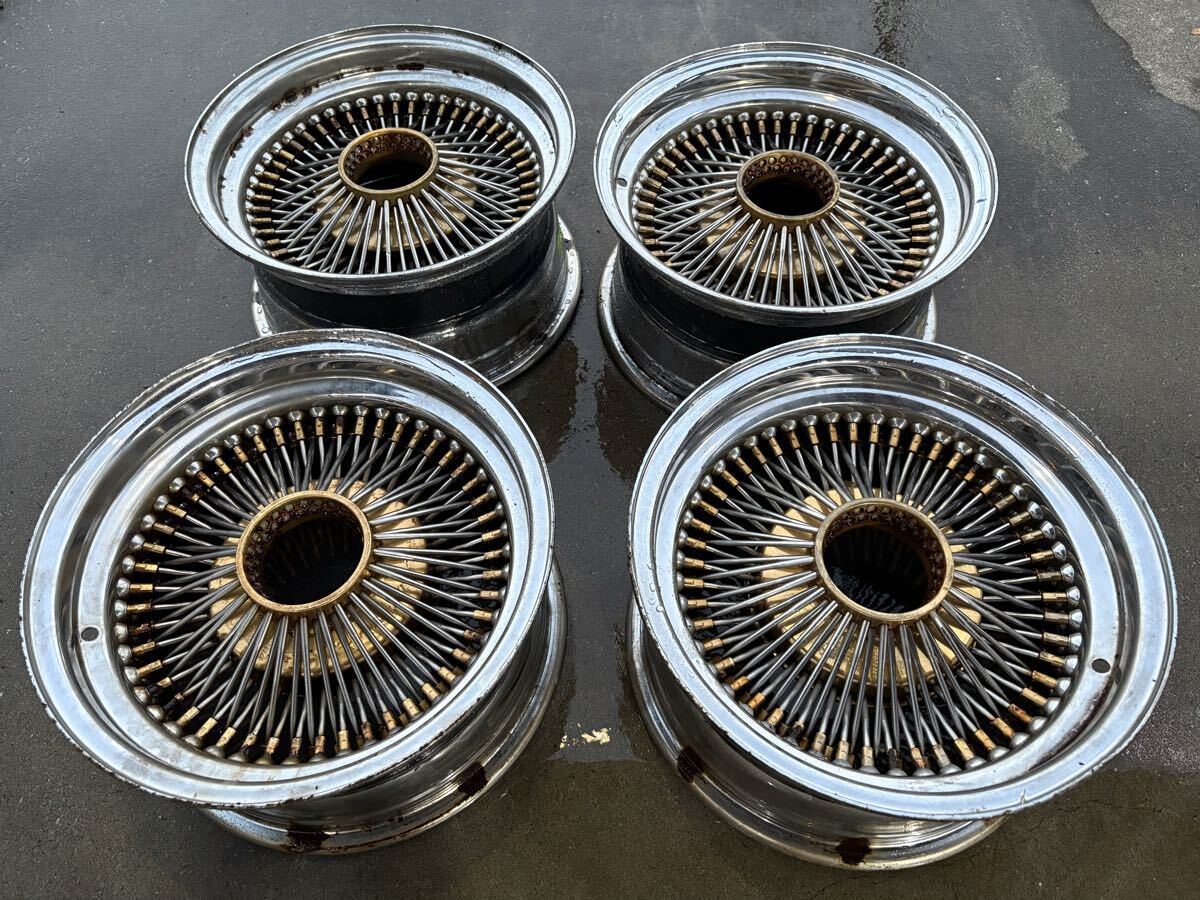 ○Dayton デイトン 72スポーク ワイヤーホイール 4本 15インチ 6J? PCD