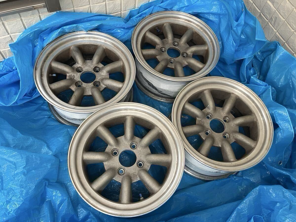 中古】ワタナベ F8F 14インチ 6J +40 4H-100 watanabe ホイール エイト