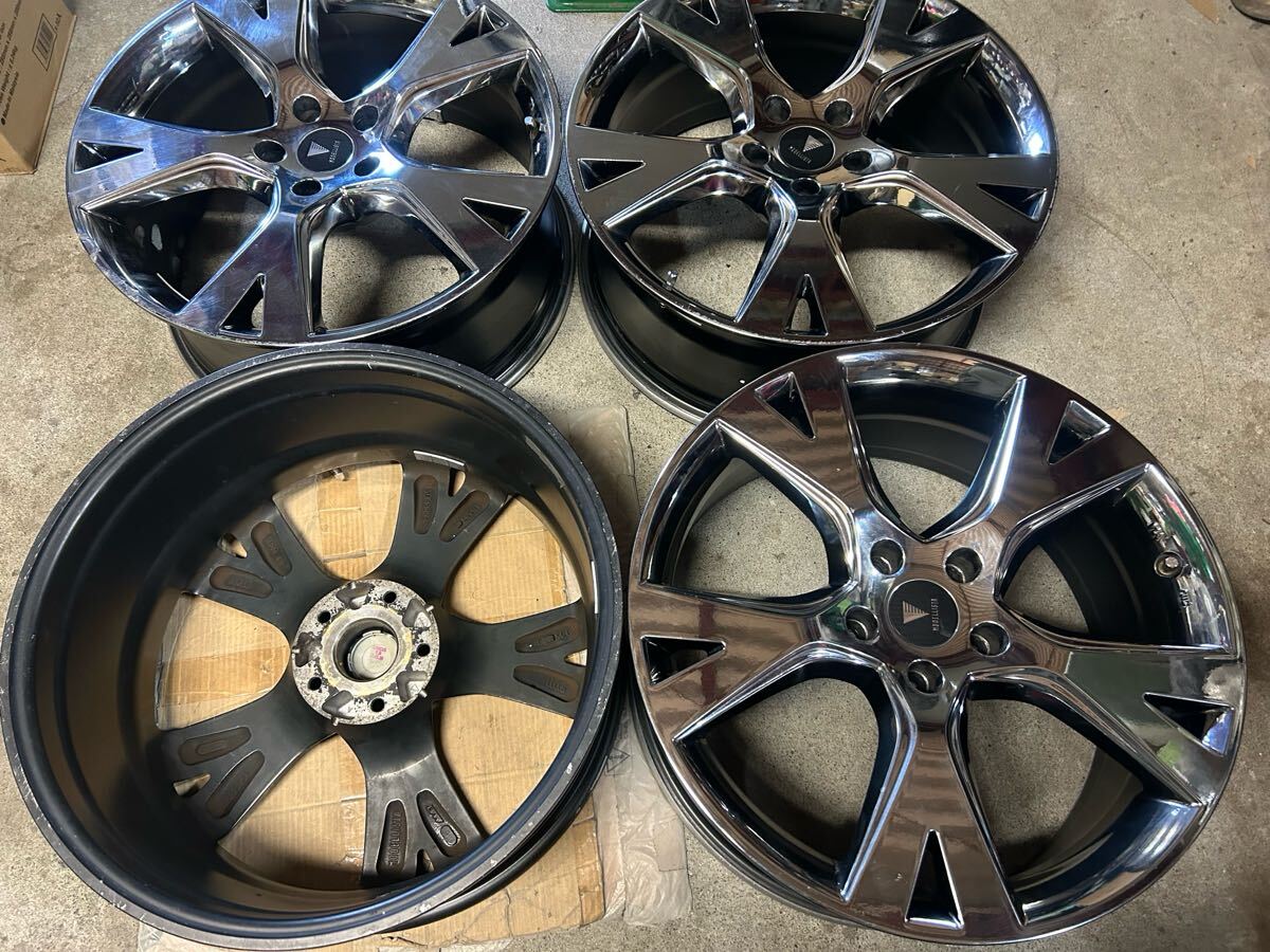 トヨタ プリウスα G's ダークスパッタリング18X7.5J 42タイヤホイール