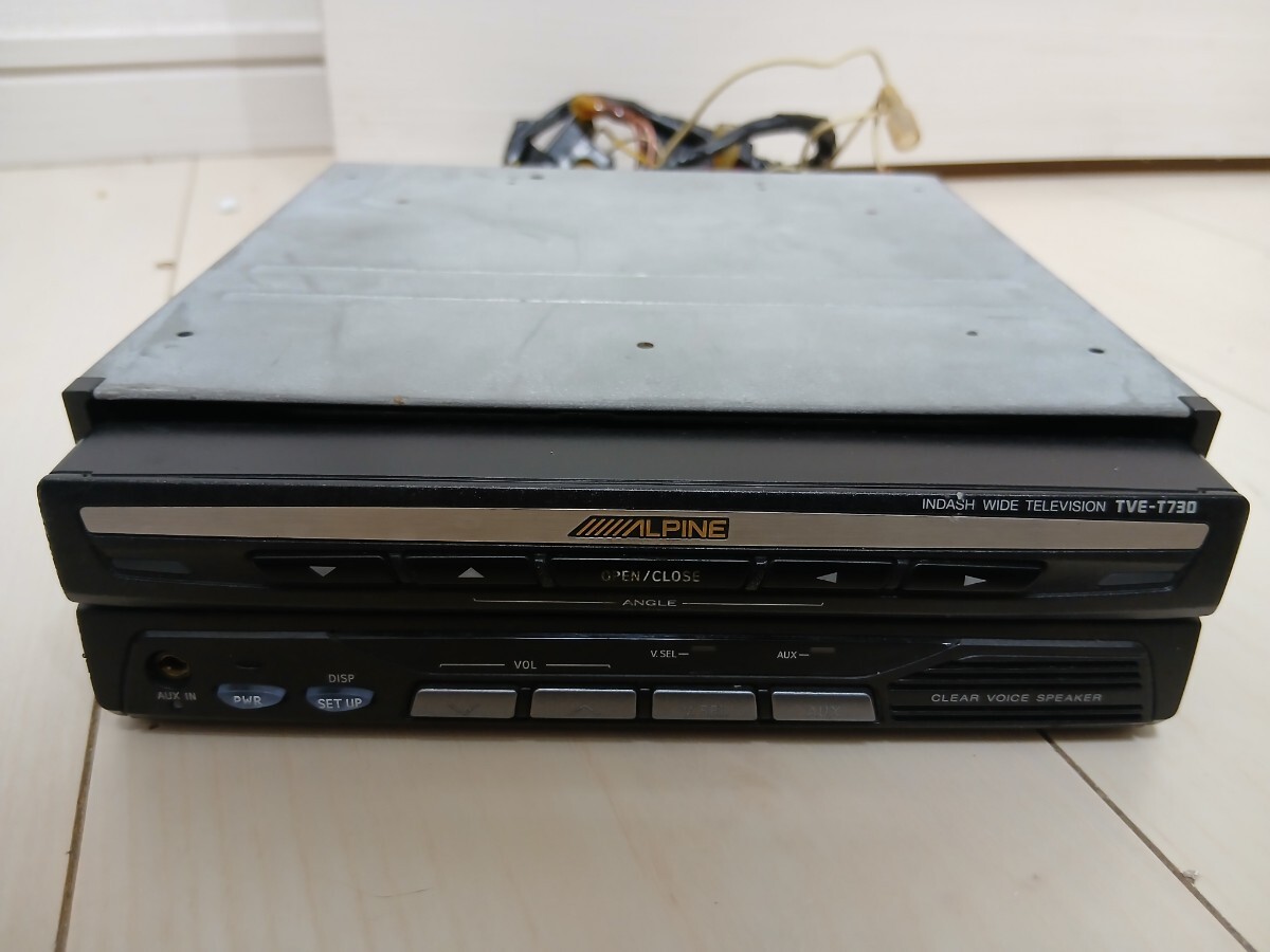 残念ジャンク ALPINE アルパイン TVE-T730 7インチ インダッシュ