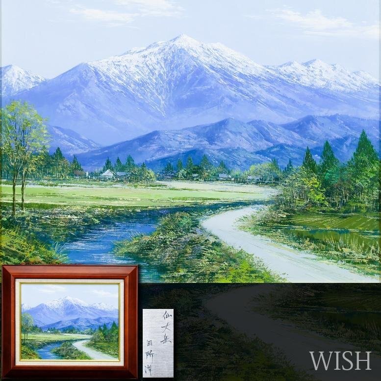 真作】【WISH】千田仁「バラ」油彩 SM 花瓶花 〇應美会会員 東京都出身