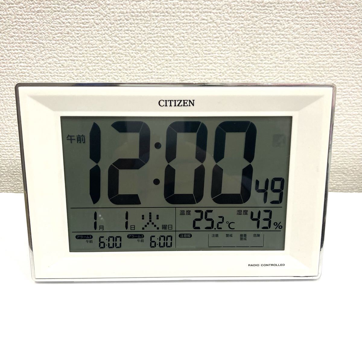 ●CITIZEN SAND GLASS サンドグラス デジタル置時計 ホワイト CITIZEN シチズン SAND GLASS サンドグラス デジタル 時計