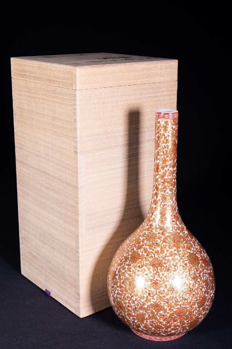 幸》 金龍窯 博山 作 特大 沈香壺 120cm： 有田焼 国焼 壺 壷 伝統