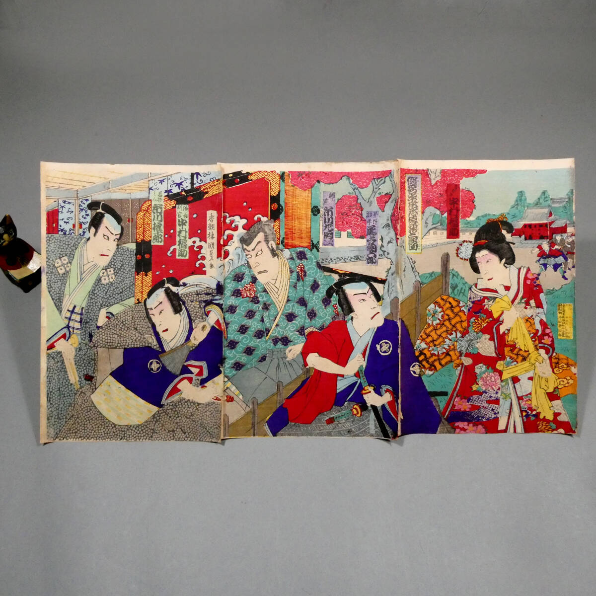 浮世絵 仮名手本忠臣蔵 十段目 人形浄瑠璃 歌舞伎 忠臣蔵 假名手本忠臣