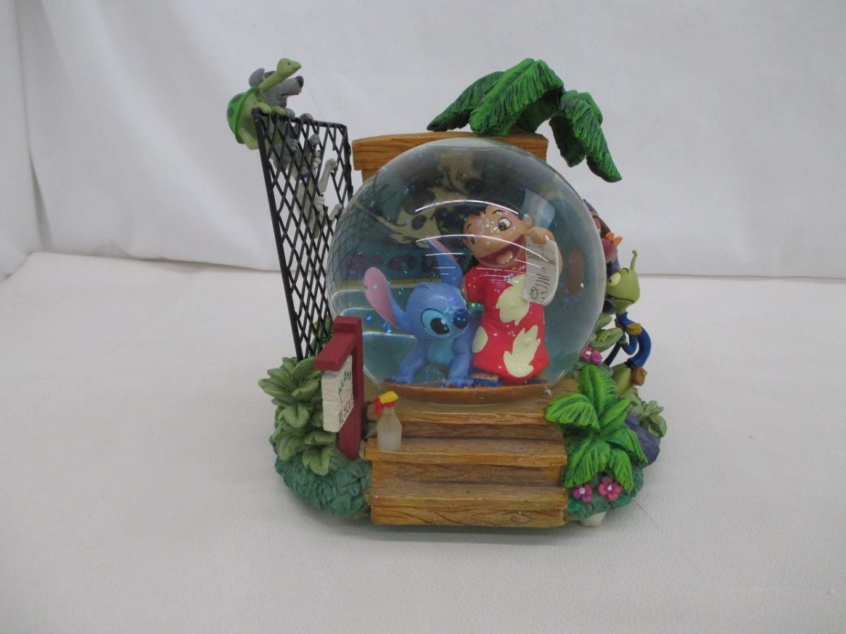 中古】US ディズニー リロ＆スティッチ フィギュア オルゴール内蔵