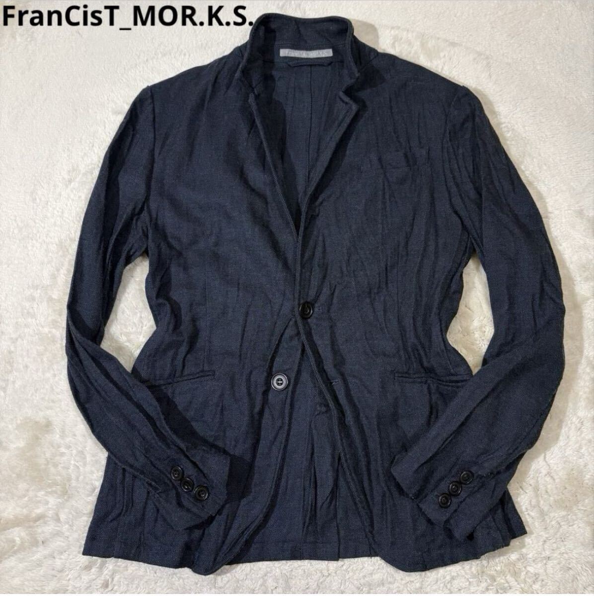 新品】FranCisT_MOR.K.S.☆コットンライダースジャケット☆フランシス