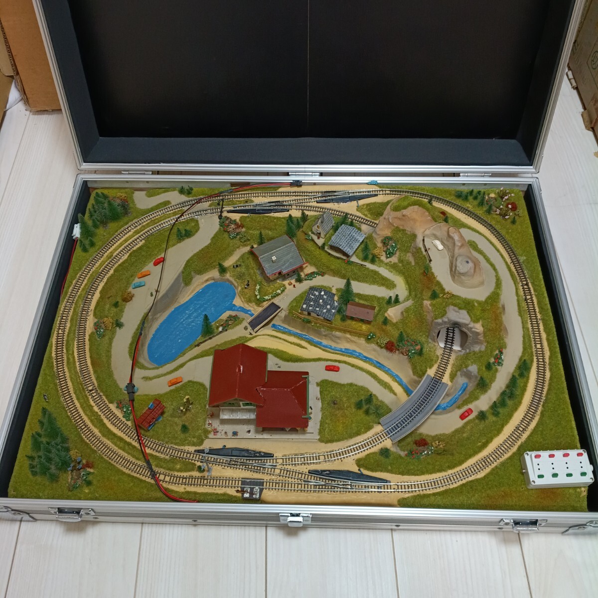 レストア用・ジャンク品】!□NOCH Railbag Zゲージ トランクレイアウト