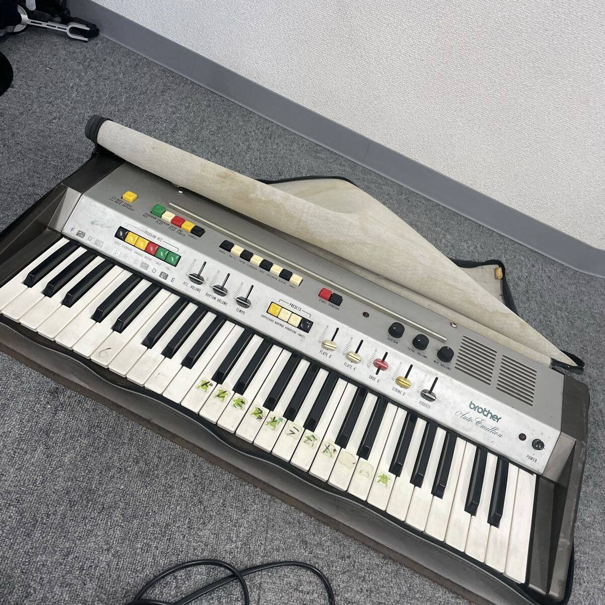 中古】☆ブラザー電子オルガン！エミレット！GX-131！昭和レトロ！☆の