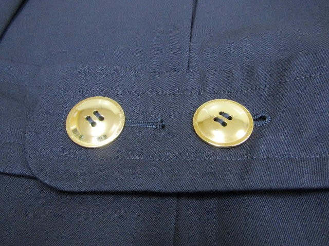 13AW サンローランパリ 金ボタン ダブルブレスト チェスターコート 44
