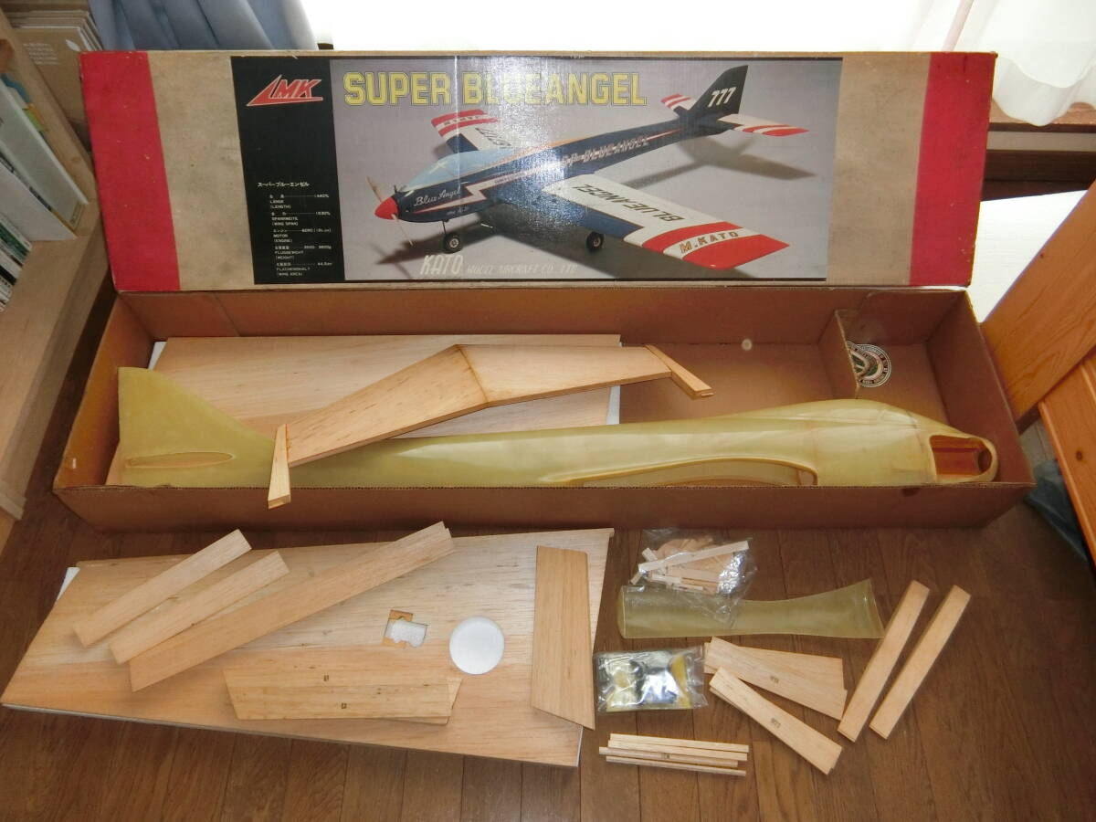 中古】売り切り1円スタート!!MK/加藤無線 ラジコン飛行機 BLUEANGEL 60
