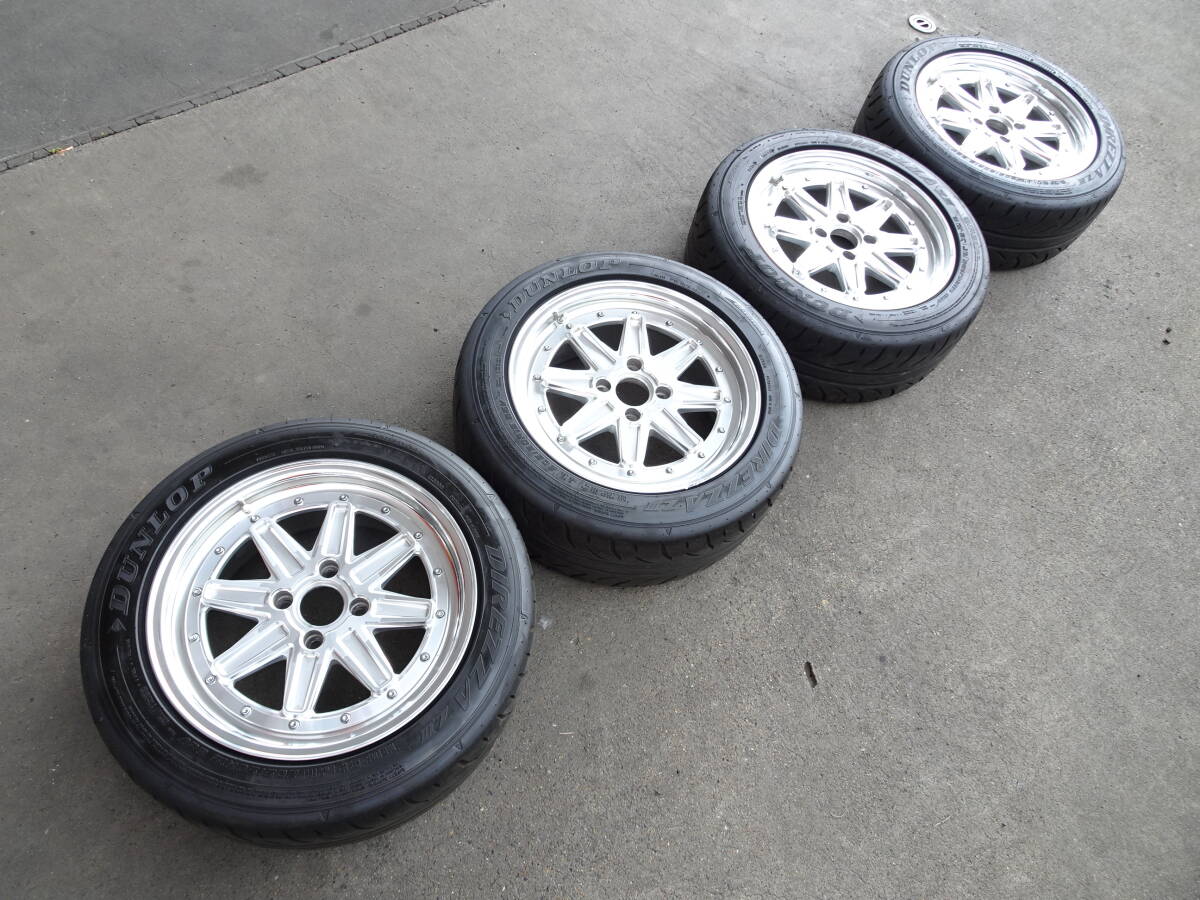 PCD100 IDEA GEO 2ピースホイール 15×6.5J ET45 4本 シビック
