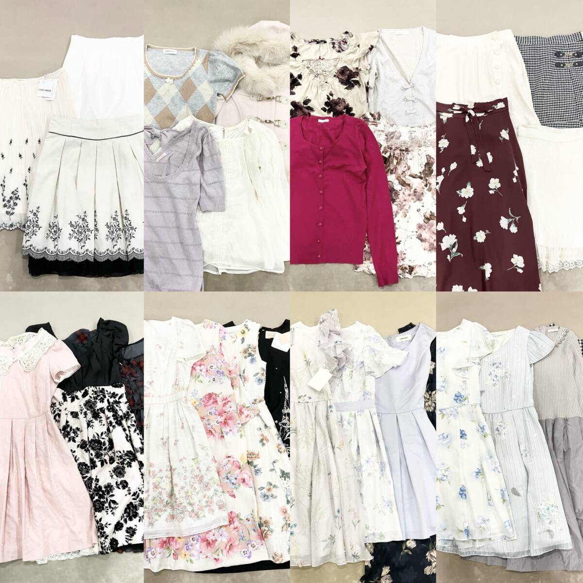 美品】お嬢様ワンピ LODISPOTTO 花柄 M レディース ワンピース ロディ 