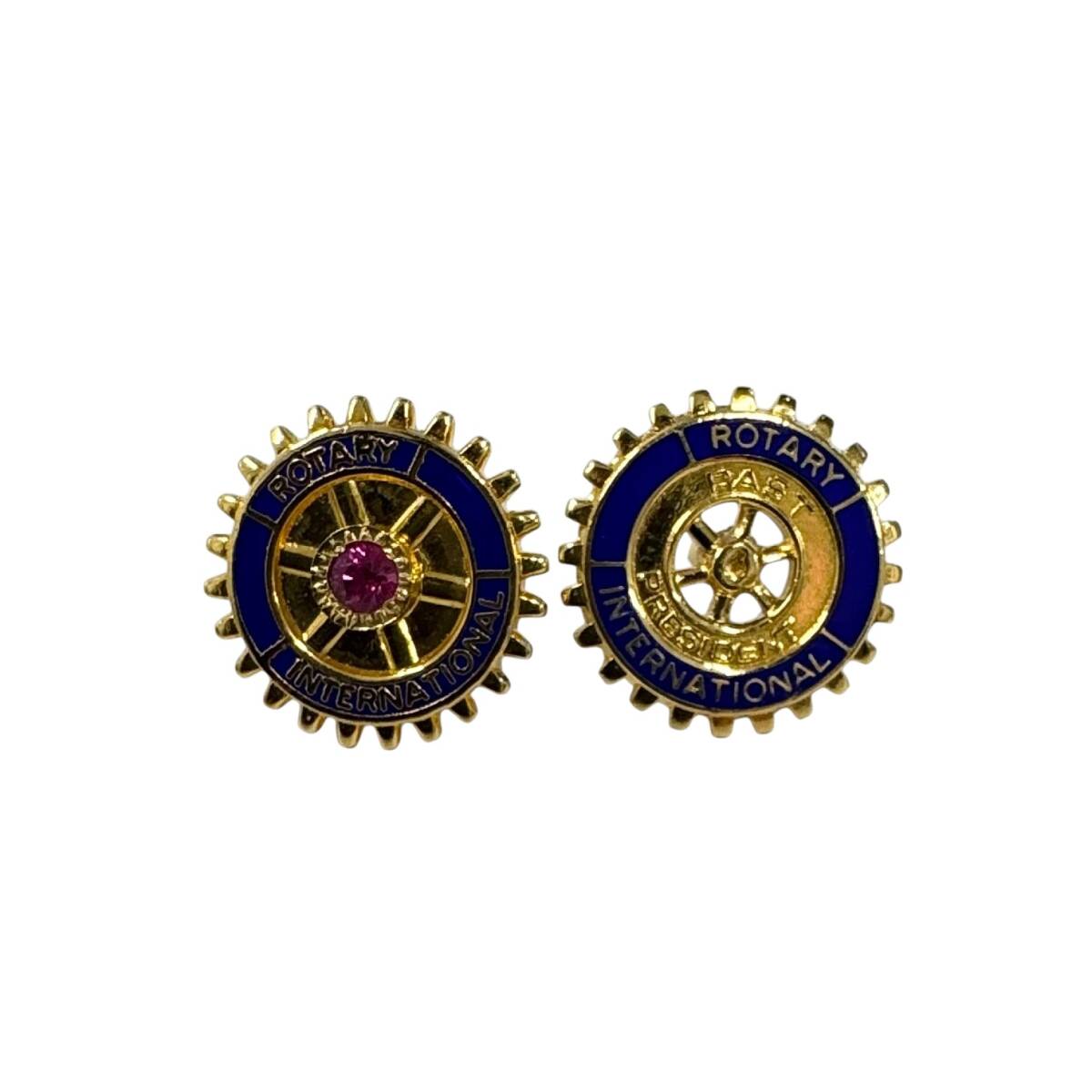 18K ロータリークラブ バッジ 徽章 タイタック バッチ Rotary