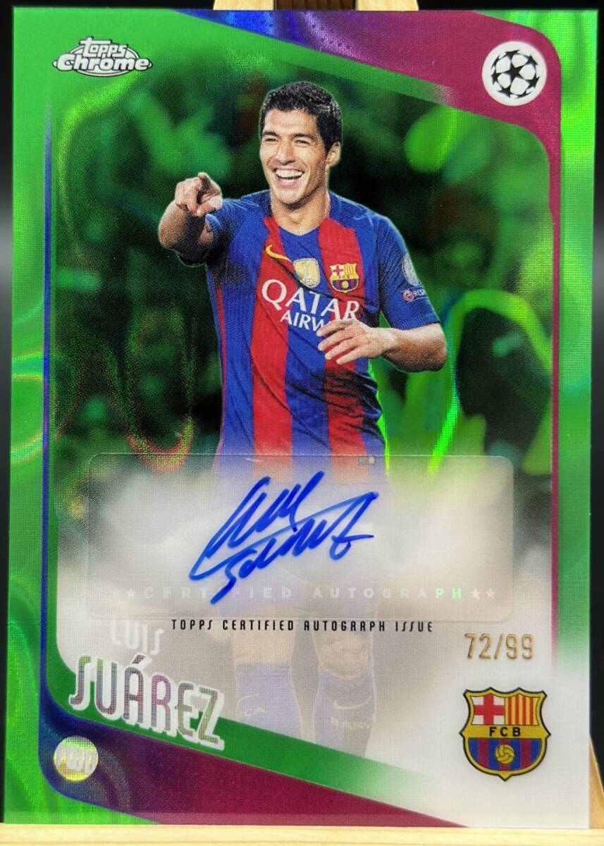 Luis Suarez 】2018-19 Topps Finest UEFA CL Auto Red Refractor 5枚