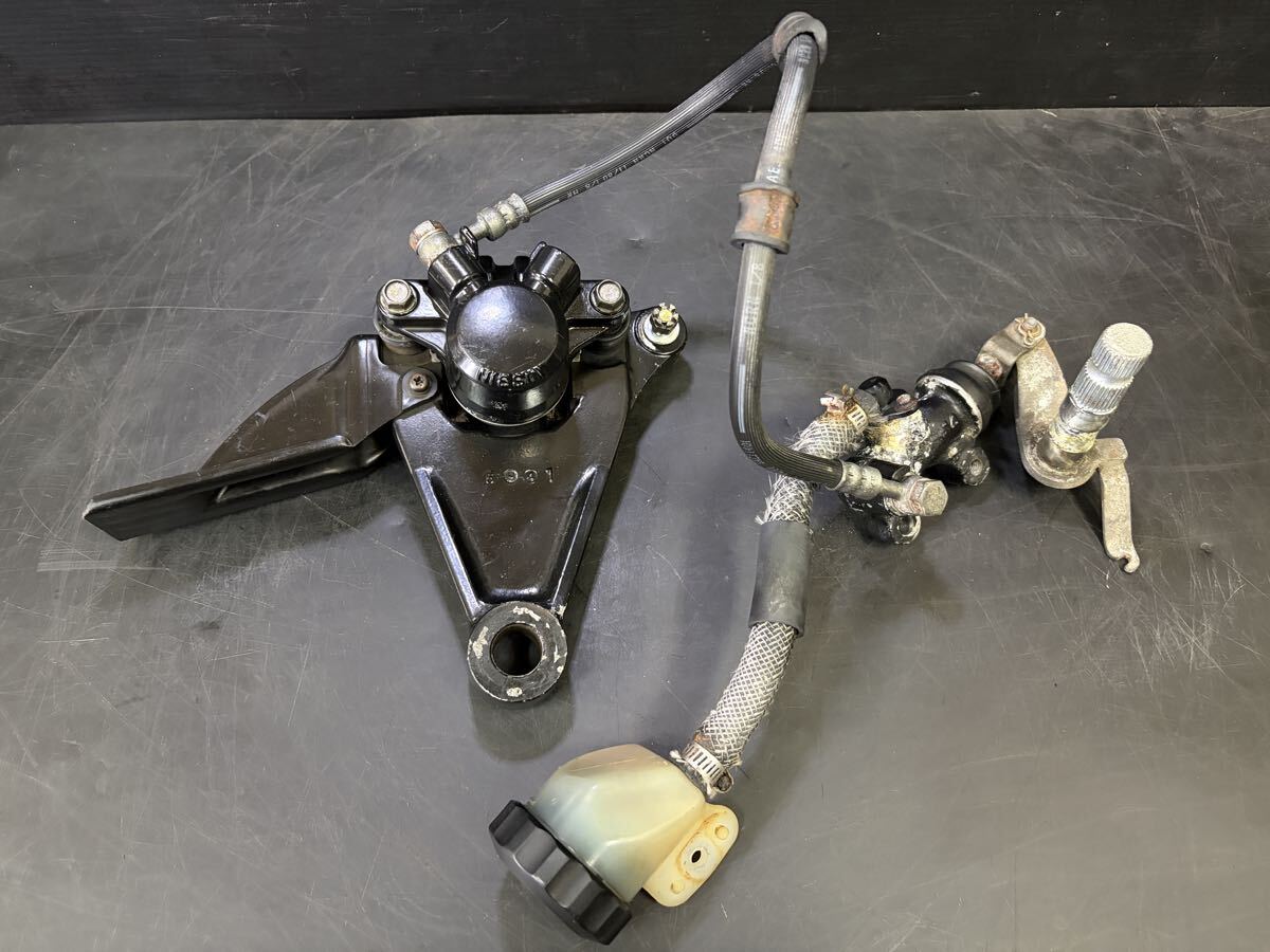 中古】CBX400F NC07 社外パーツ付 純正 リアマスターシリンダーSET 検