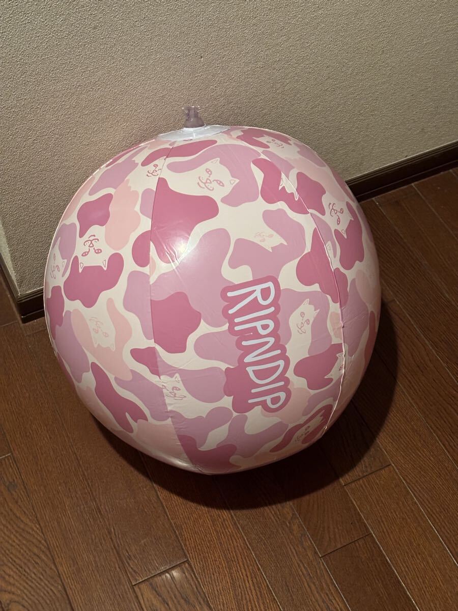 新品】水玉ピンク ビーチボール 100cm（未開封、新品）の落札情報