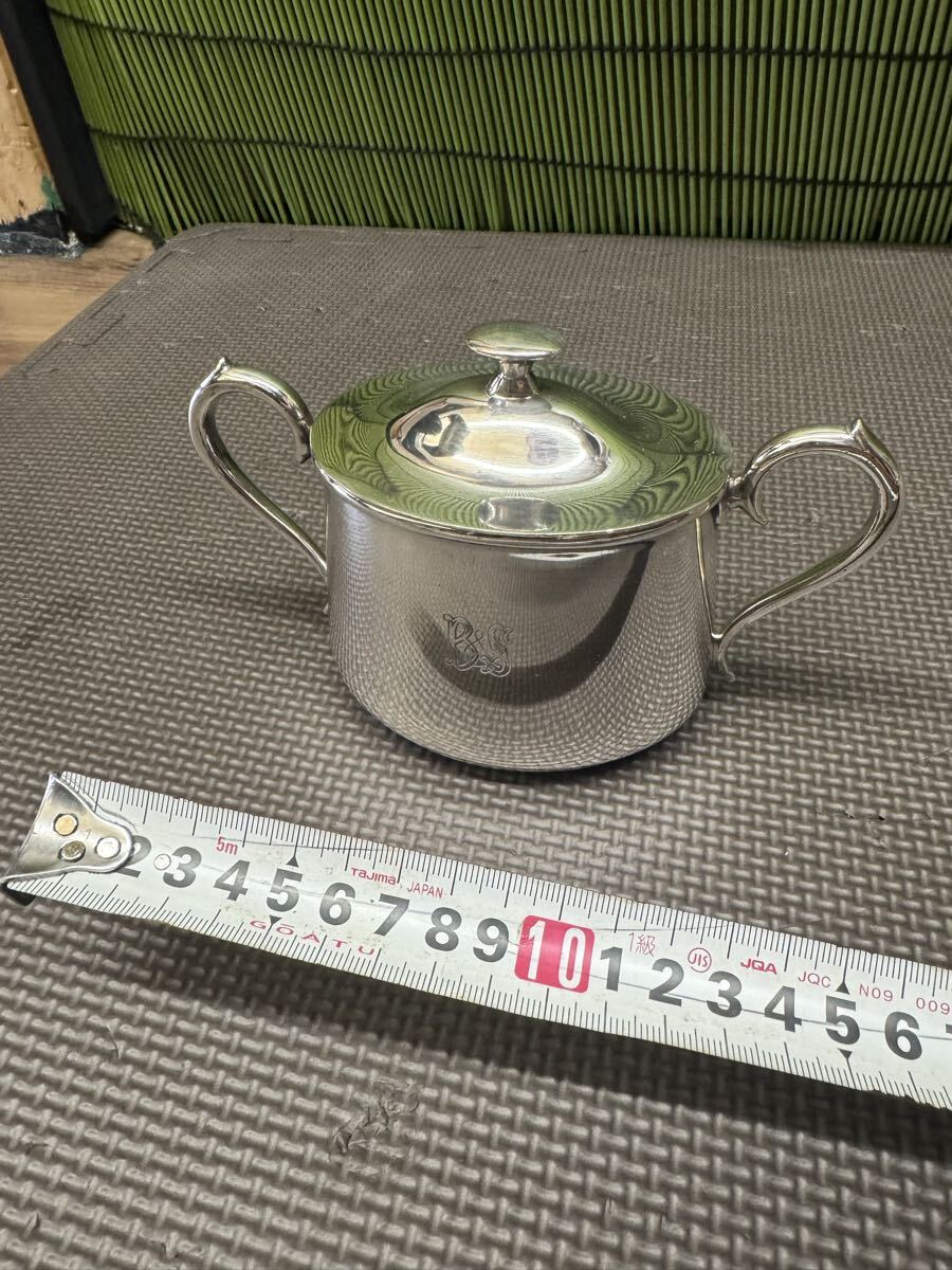 中古】英国 ケーキスタンド バタフライ式 3段 シルバープレート