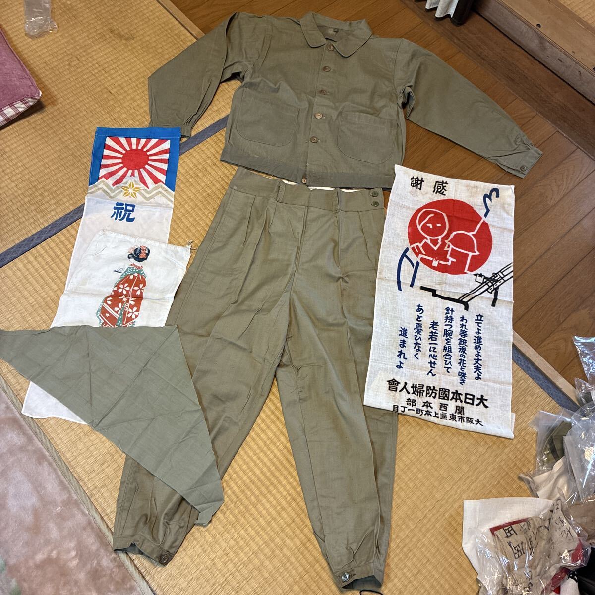 新品】大日本帝国陸軍 階級章 襟章 7種14枚セット 二等兵 一等兵