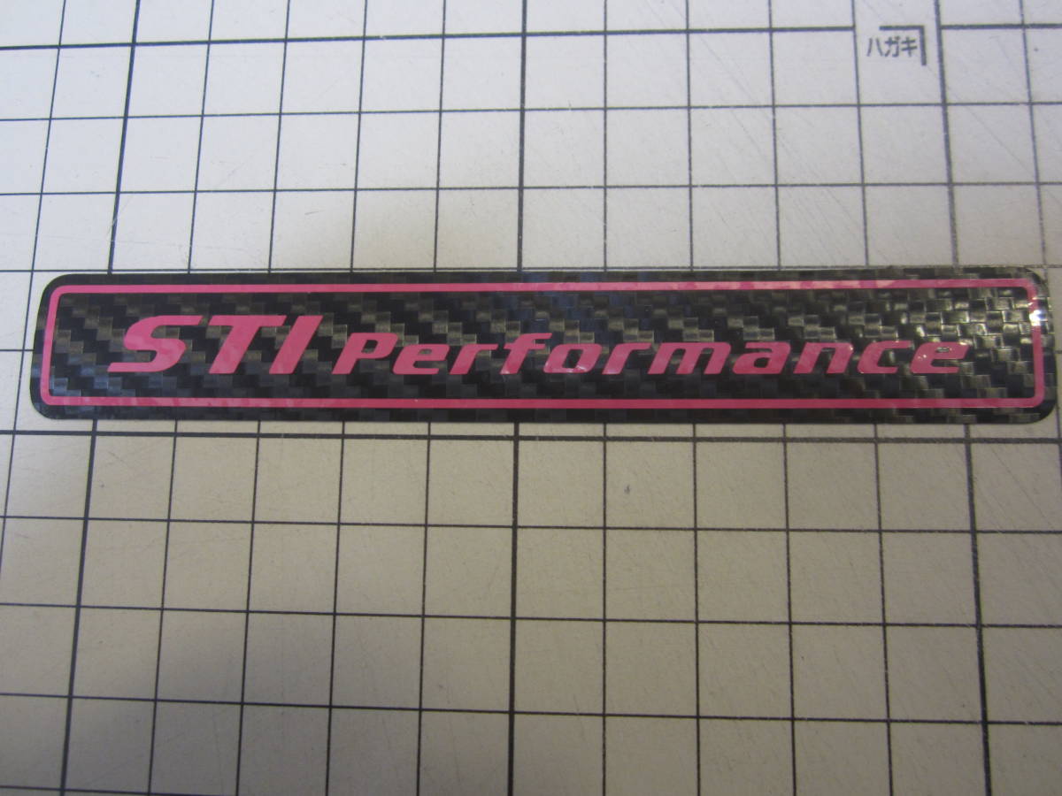 新品】スバル STI オーナメント STI Performance エンブレム