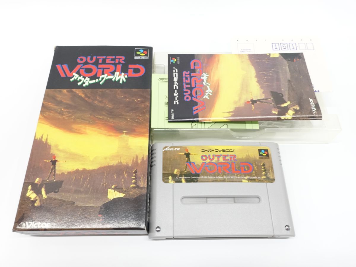 SFC アウターワールド 箱説明書付 ビクター スーパーファミコン ゲーム