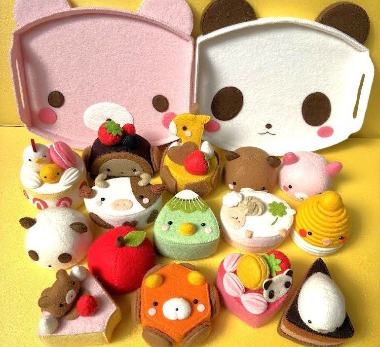 新品】フェルトままごと☆フェルトパン屋さん☆どうぶつパン☆動物パン